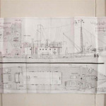 Tekening van de Motor Mine Sweeper 105 voet